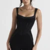 Mylene svart korsetter-Jumpsuit