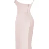 Myrna Crystal Satin Korsett Midi-kjoler