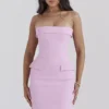 Naia Cotton Candy stroppeløs minikjole