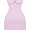 Naia Cotton Candy stroppeløs minikjole