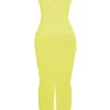 Nalini Acid Lime korsetter-maxidress