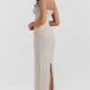 Nalini Sand Stretch Mesh Maxi-kjoler