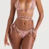 Naxos Blossom vendbar halterneck-bikinieropp