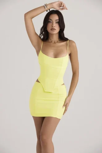 Nisha Neon Sculpting Mini Skjørt