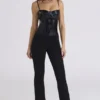 Noella svart latexkorsett-topper – begrenset utgave