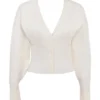 Noor Off White strikket cardigan