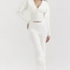 Noor Off White strikket cardigan