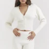 Noor Off White strikket cardigan