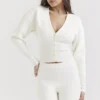 Noor Off White strikket cardigan