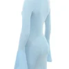 Noya Ocean Blue strikket minikjole