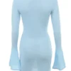 Noya Ocean Blue strikket minikjole