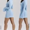 Noya Ocean Blue strikket minikjole