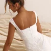 Odessa hvit brodert minikjole