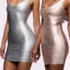 OG Silver Bandage Mini Kjole – Begrenset utgave