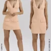 Olympia Sorbet Plunge minikjole