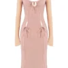 Ophelia Blush Cutout Midi-kjoler