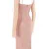 Ophelia Blush Cutout Midi-kjoler