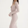 Ophelia Crystal Cutout Midi-kjoler