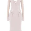 Ophelia Crystal Cutout Midi-kjoler
