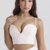 Pabla Ballerina Pink Cropped Bralette Topper