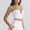 Pabla Ballerina Pink Cropped Bralette Topper
