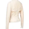 Perdita Ivory Metallic Jacquard-korsetter og Boleroer