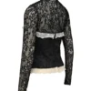 Perdita svart metallisk jacquard-korsetter og Boleroer