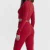 Perla Cherry ribbestrikket topp