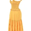 Phedra Tangerine Shirred Sommerkjoler