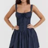 Pietra French Navy korsetterminikjole