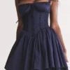 Pietra French Navy korsetterminikjole