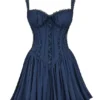Pietra French Navy korsetterminikjole