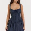 Pietra French Navy korsetterminikjole