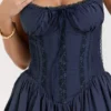 Pietra French Navy korsetterminikjole