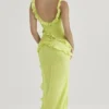 Pixie Lime Ruffle Maxi Kjoler