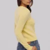 Poppie Lemon Cardigan i ull og kashmir med blomsterbroderi
