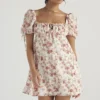 Princess Rose Print Mini Kjoler