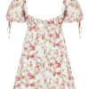 Princess Rose Print Mini Kjoler