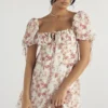 Princess Rose Print Mini Kjoler