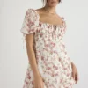 Princess Rose Print Mini Kjoler