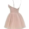 Prinsesse-minikjole i fransk rosetulle