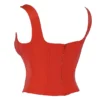 Rafa Scarlet Satin Longline Korsetter