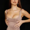 Rafa Stone Satin Longline Korsetter