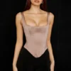 Rafa Stone Satin Longline Korsetter