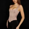 Rafa Stone Satin Longline Korsetter