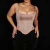 Rafa Stone Satin Longline Korsetter