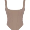 Rafa Stone Satin Longline Korsetter