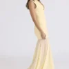 Raphaella Butter Yellow Keyhole Maxi Kjoler