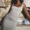 Rea Smoke Bodycon Maxi-kjoler