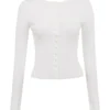 Riva hvit sommergenser Cardigan